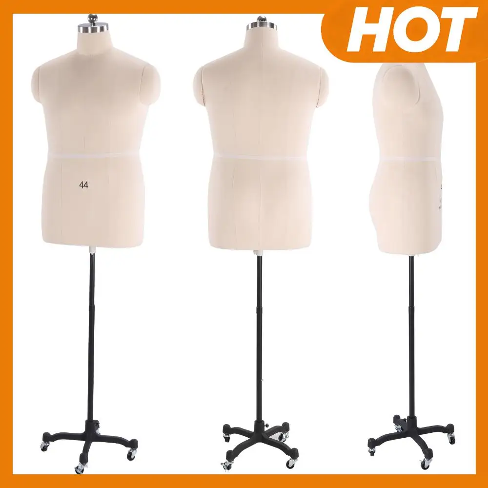 

Манекен-торс для шитья с регулируемой высотой, на колесиках, легко собирается, для портновских работ