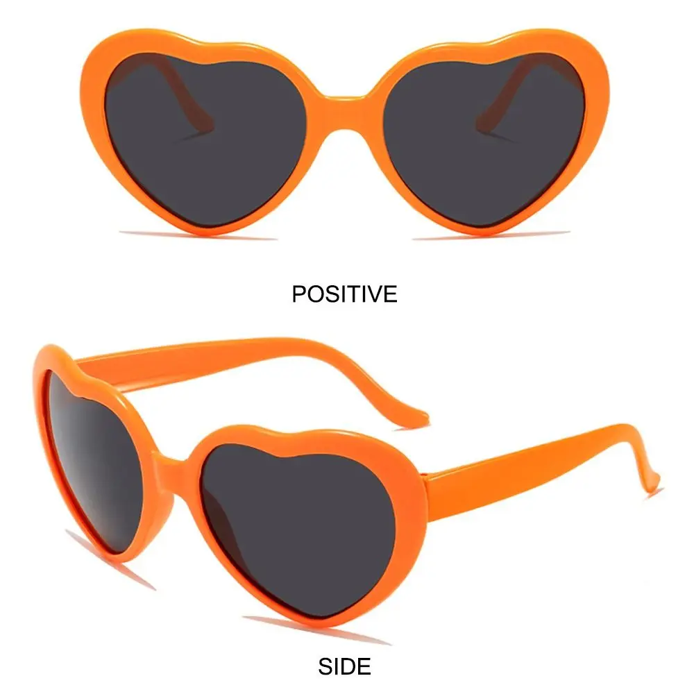 Cute UV400 Protection Heart Sunglasses Halloween Cosplay Heart-Shaped Sunglasses Summer Women's Accessories for Women