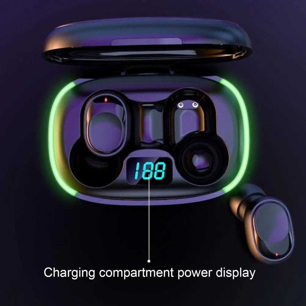 Bluetooth-compatible Earphone Battery Level Display Earphone Immersive Sound Wireless Earbuds with Led Display Premium for An