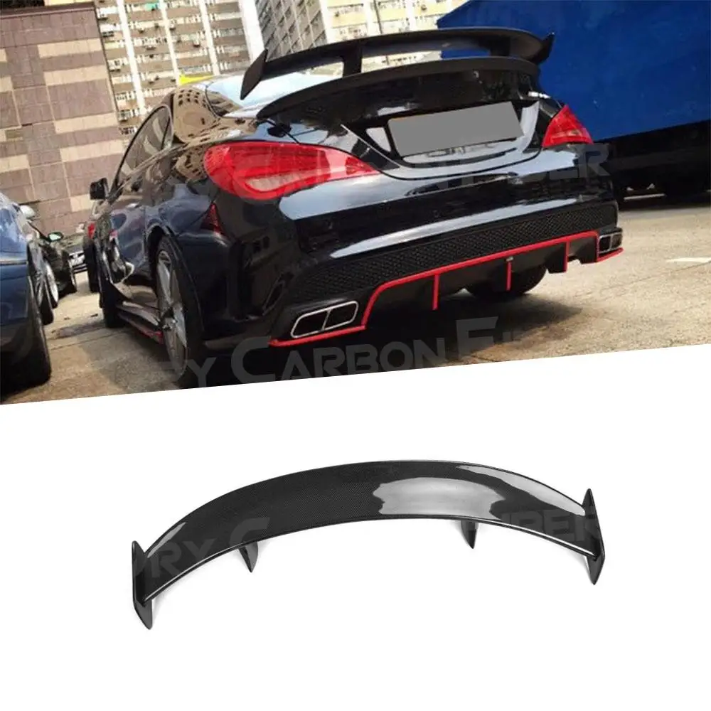 

Carbon Fiber GT Spoiler Wing Lid For Mercedes Benz CLA Class W117 CLA45 W204 W205 2012+ Rear Trunk Spoiler