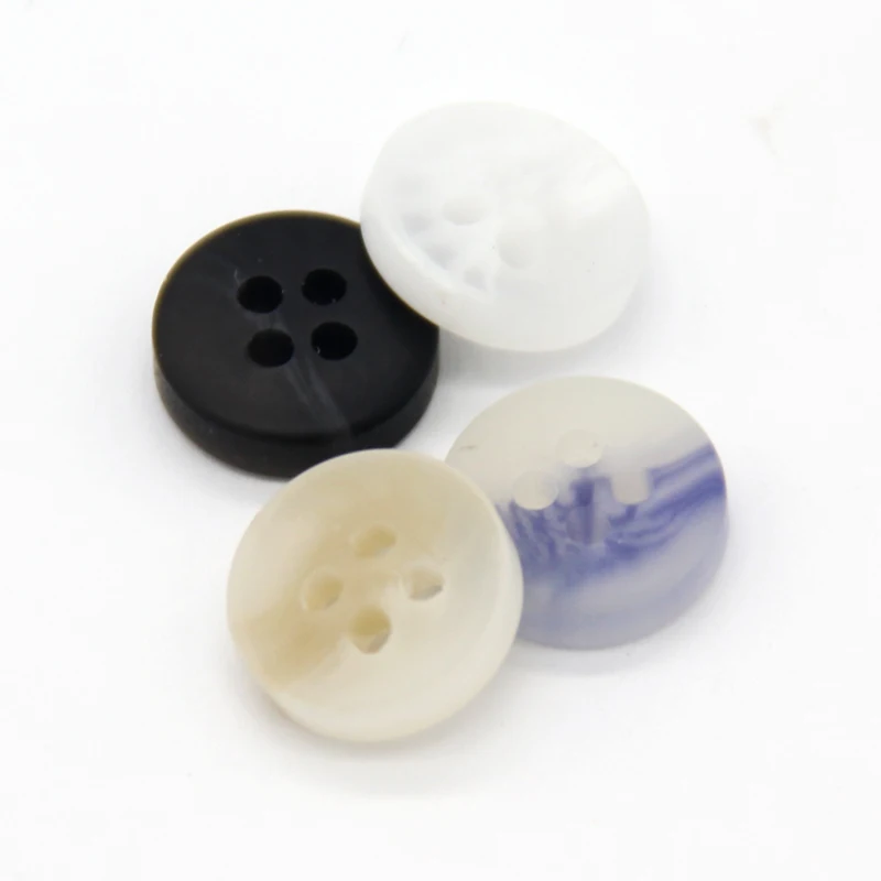 HENGC 9/10/11mm Mini Horn Pattern Resin Shirt Sewing Buttons For Clothing Children Coat Doll Decorative Accessories DIY Crafts