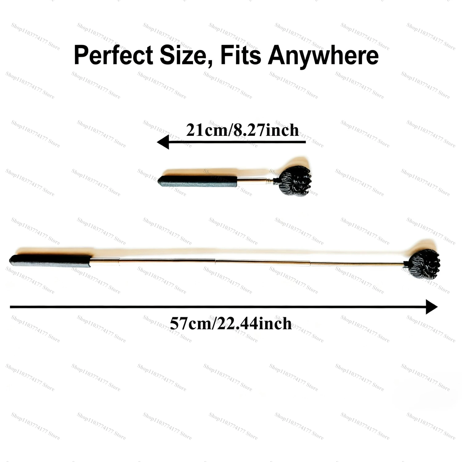 Upgraded Back Scratcher Massager, Telescoping Back Massage Stocking Stuffers for Men in a box with  bear claw, Rubber Handle