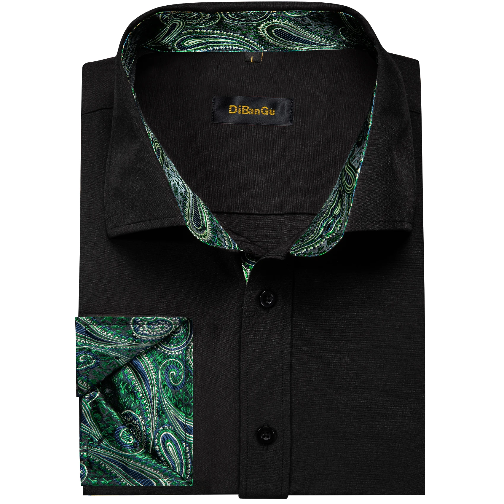 Classic Black Spring Autumn Causal Shirt For Men Long Sleeve Shirts Fashion Luxury Men Shirt Male Button Down Wear Free Shipping