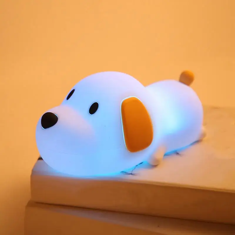 Puppy Dog Lamps Sleep Lamp Bedside Night Light Led Night Lamp Breastfeeding Nursery Nightlight Night Light Adjustable Touch