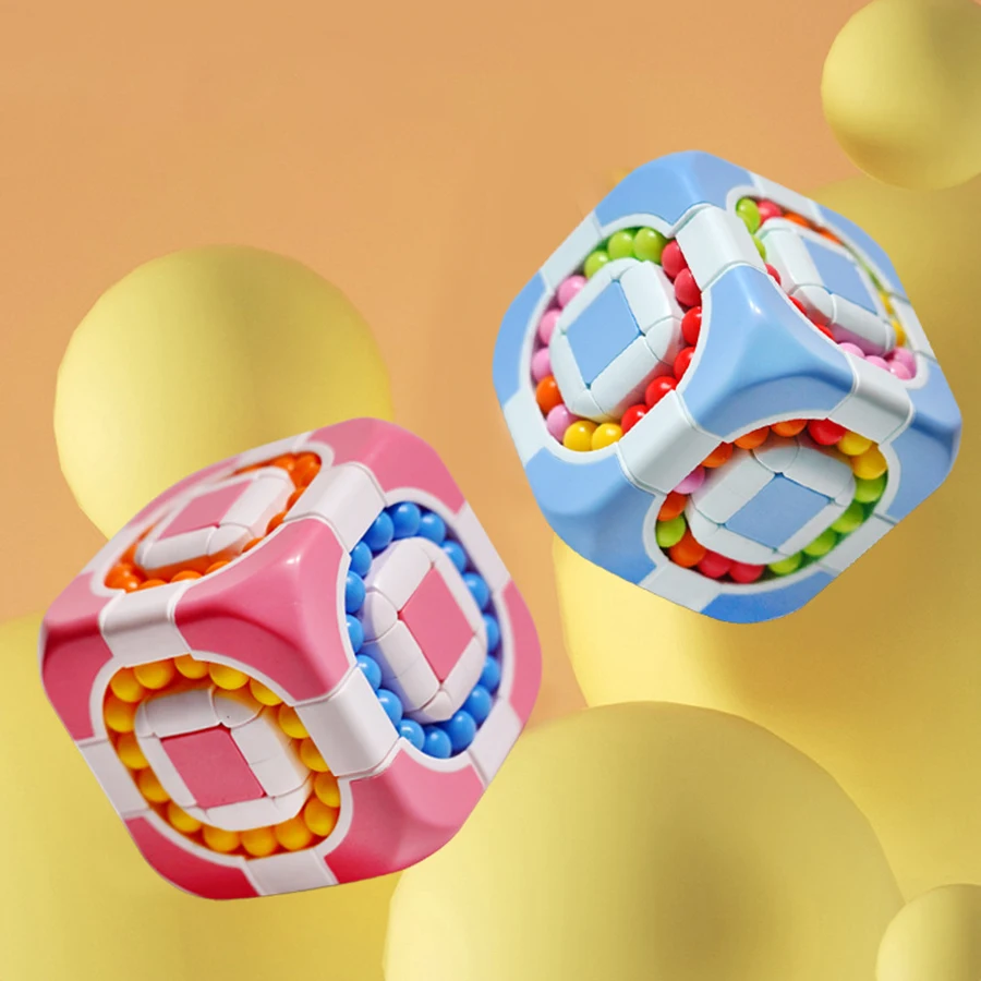 ماجيك فول مكعب إصبع الدوران الدورية ضد الإجهاد تخفيف القلق تطوير الذكاء الضغط تململ لعبة الكبار الاطفال هدية #4