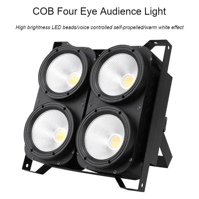 Imagem -06 - Cob Four Eye Audience Led Light Luz de Barra Intermitente Luz Intermitente Legal e Quente Cor Dupla Palco e Auto Show Desempenho do Casamento