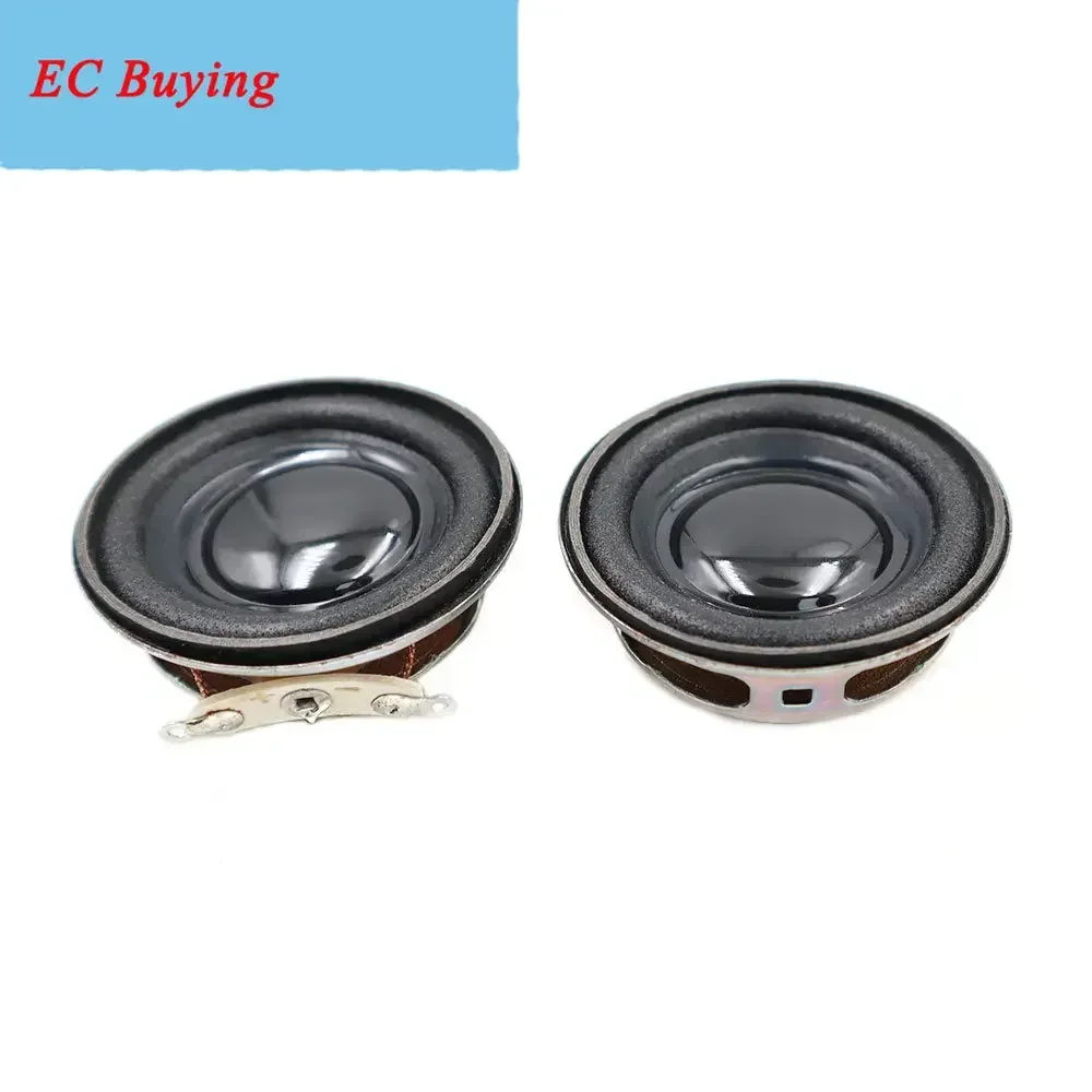 2 قطعة 36 مللي متر حافظة حديدية صغيرة محمولة مكبرات صوت 4 أوم 3 واط تردد كامل صوت ستيريو صغير Hifi 36 مللي متر 4Ohm 3 واط مكبر صوت