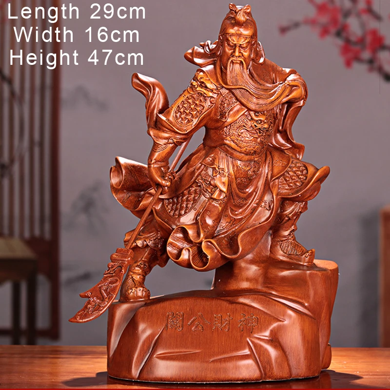 Guan Gong Buddha Sculpture Decor, Second Master of Dadaoguan, Resin Crafts, Home, Office, Living Room Decorations, 1Pc