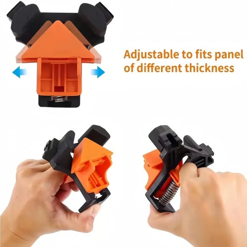 4pcs 90° Right Angle Clamp Fixing Clips Picture Frame Corner Clamp Woodworking Hand Tool Furniture Repaire Photo Reinforcement - view 4