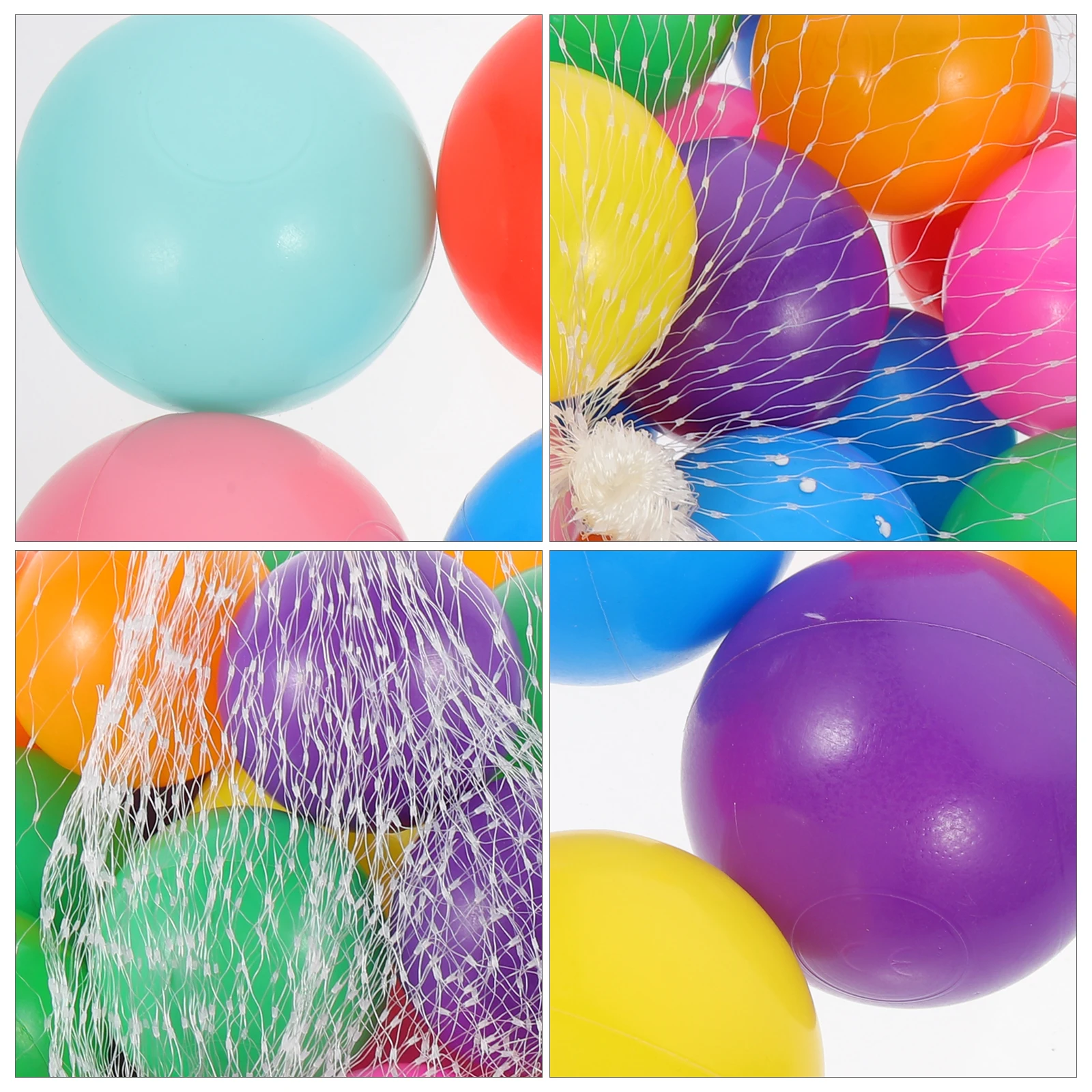 

50pcs Plastic for Kids Ball Pit Toys Safe Crush Proof Ocean Balls Small Colorful Balls for Ball Pits Playroom Trampoline Tents