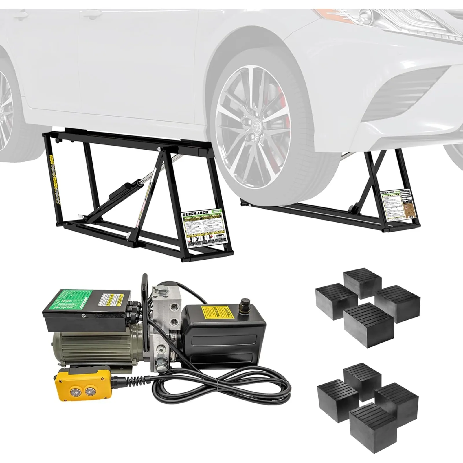 US 5000TL – ALI Certified, 5,000 lb Capacity Portable Car Lift with 110V Power Unit for Home, Garage, Shop, or Mechanic Use