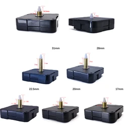 Pièces de rechange pour horloge murale bricolage, aiguilles à quartz, moteur d'horloge, épaisseur maximale du cadran de 20mm, longueur d'arbre de 31mm, réparation de mouvement