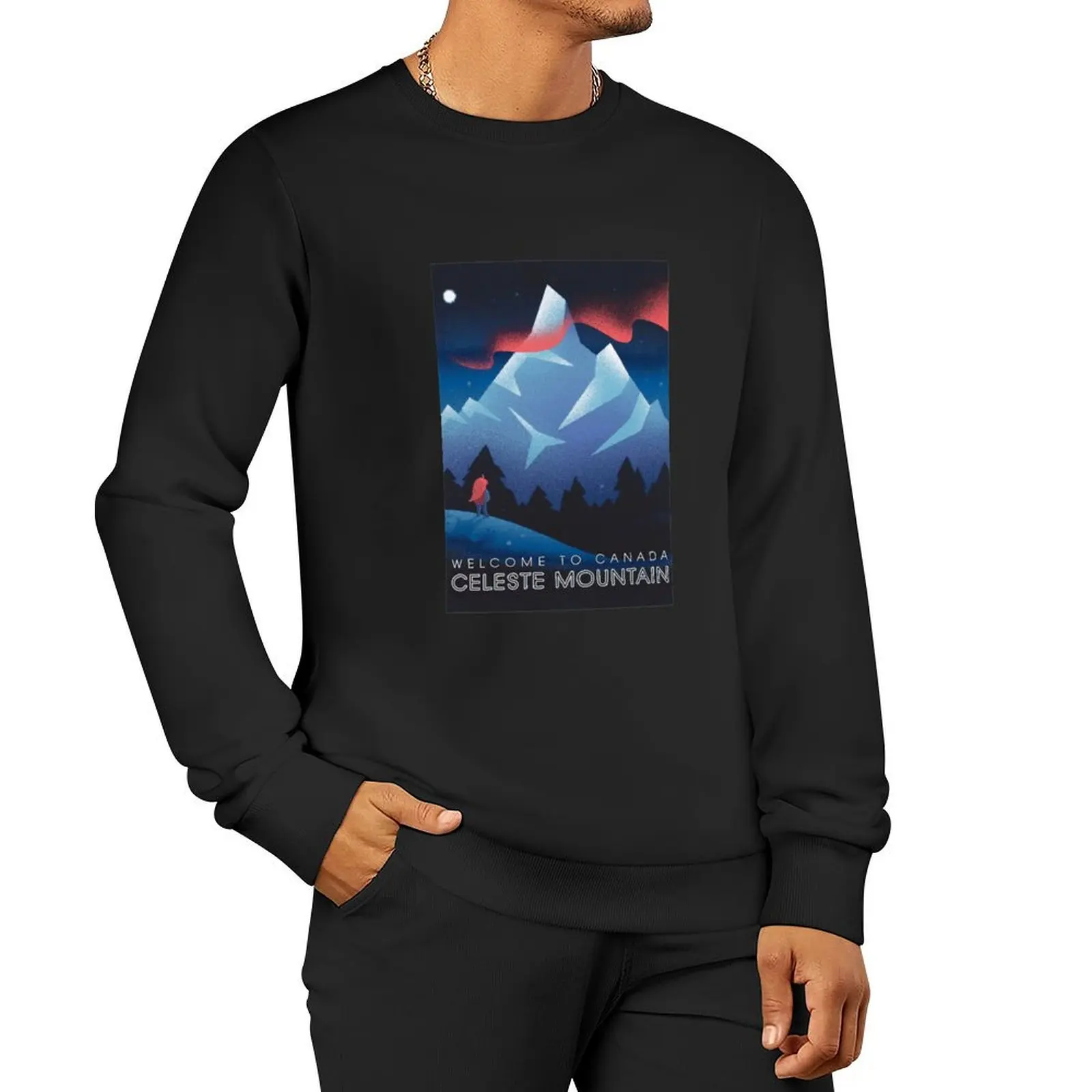 Welcome to Background moon celeste art game mountain gift for fans Pullover Hoodie autumn jacket men sweatshirt for men