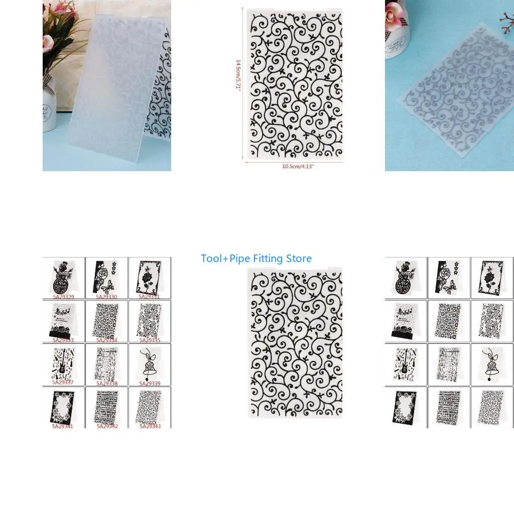 F92B Plastic Embossing Folder DIY Craft Template Mold Stamp Stencils Photo Album Card