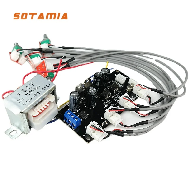 

SOTAMIA NE5532 Pre Amplifier Tone Board Preamp Treble Midrange Bass Preamplifier Volume Control For Home Sound Speaker Audio