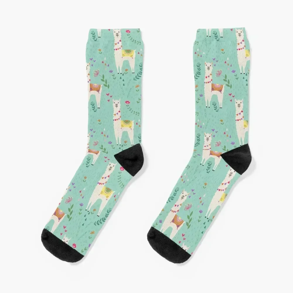 

Festive Llama Socks hiphop sheer luxe Stockings Men Socks Women's