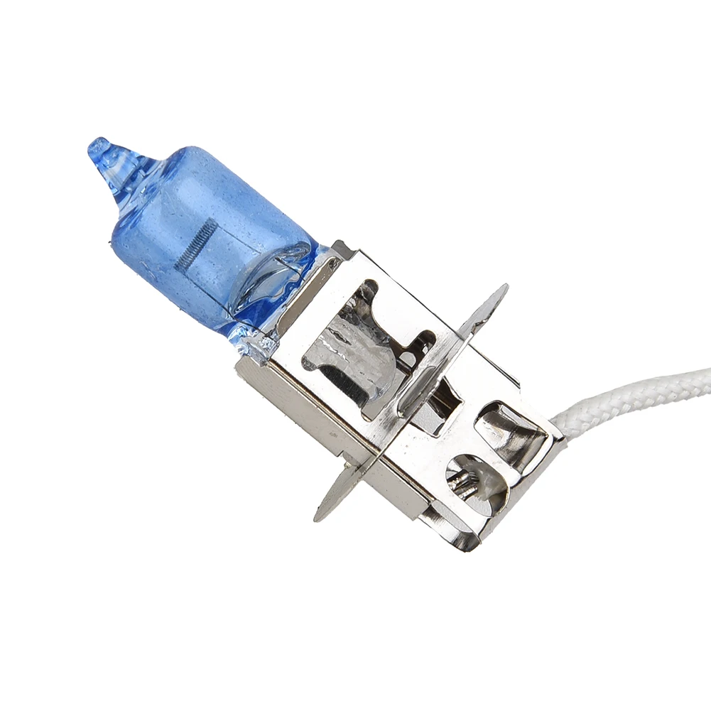 자동차 전면 좌우 안개등 전구 세트, 스포트라이트 화이트 제논 룩 H3 할로겐 헤드라이트, 범용 1 쌍 램프