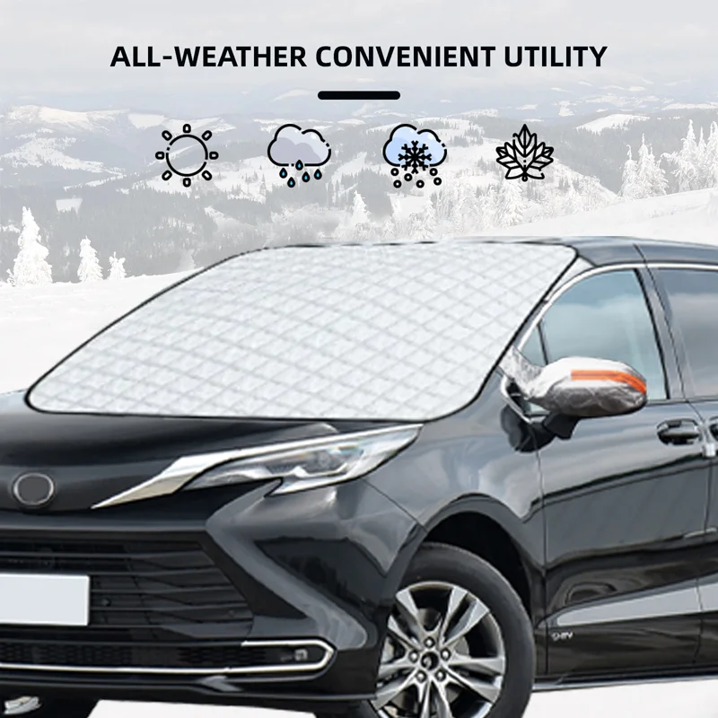 磁気車フロントガラス雪カバー冬氷霜ガードサンシェードプロテクタートヨタセナ用外装アクセサリー