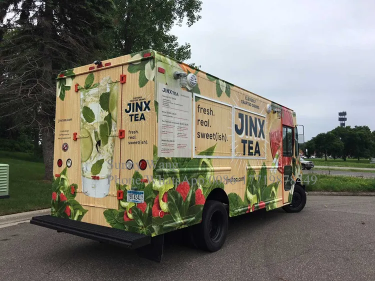 عربات طعام الشوارع، شواية حلال، مطبخ، مطعم جيلاتو، شاحنة بيتزا، كشك طعام كهربائي متنقل في الهواء الطلق