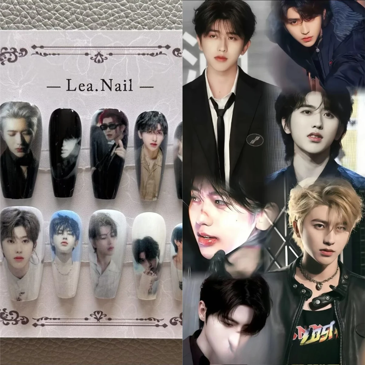 

[Celebrity Fan Support A: Cai Xukun] Wearable nail art concert fan support merchandise gift for friends, printable