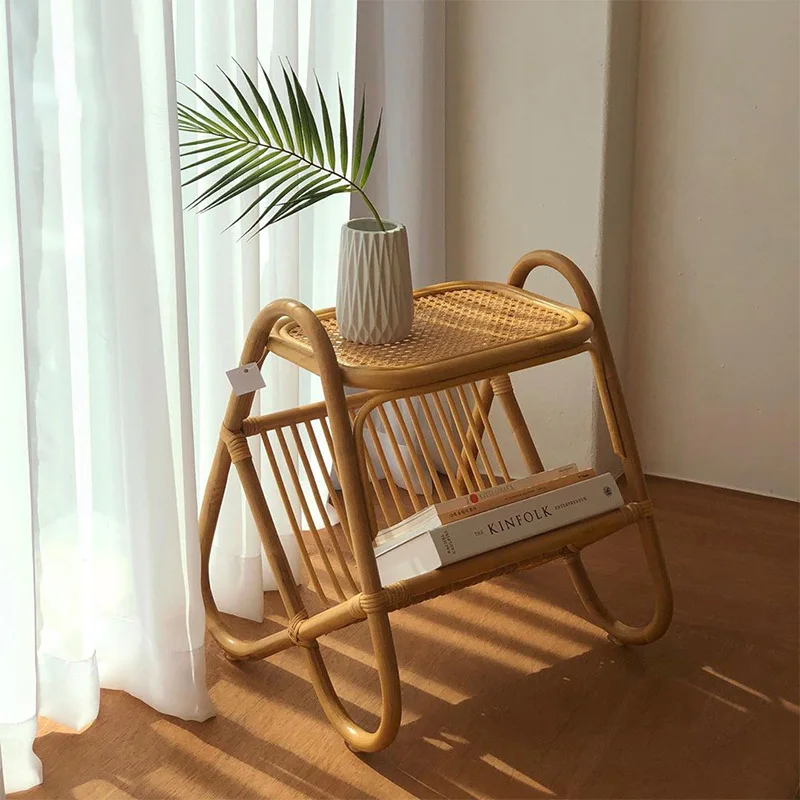 Nordisches Rattanregal