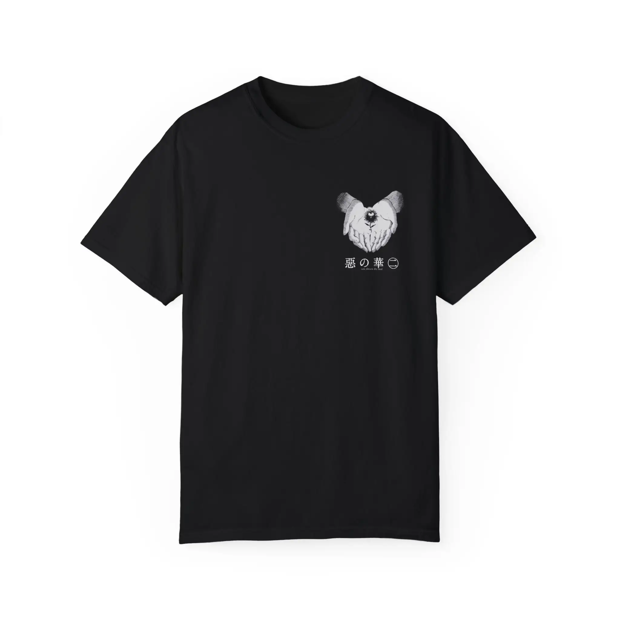 Aku No Hana flores del mal ropa teñida camiseta Y2K