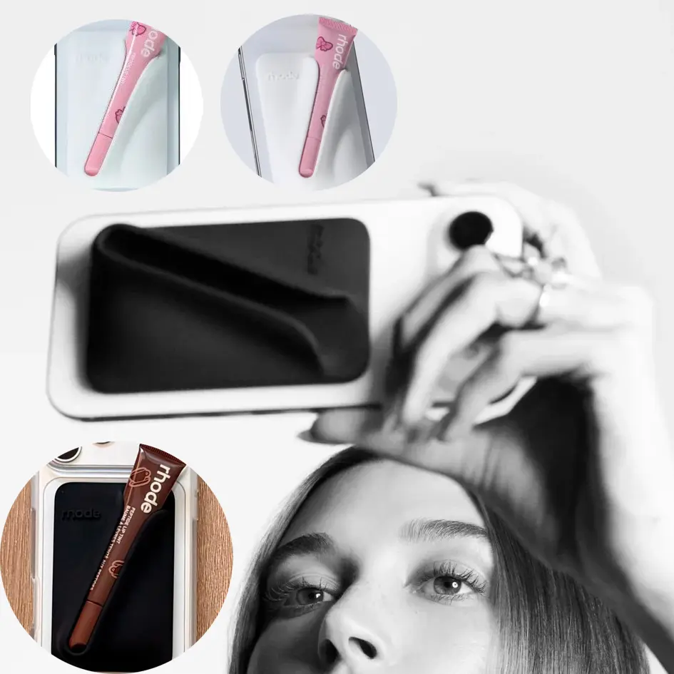 Capa Magnética SNAP-ON Rhod para iPhone 17 Air 15 16 14 13 12 11 Pro Max com Suporte para Lábios e MagSafe - Capas Brilhantes para Celular