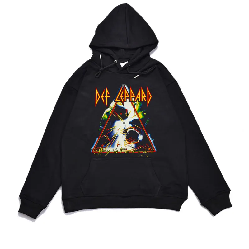 Camiseta Estampada da Banda de Rock Europeu-Americana Def Leppard 2026 para Homens com Corte Solto