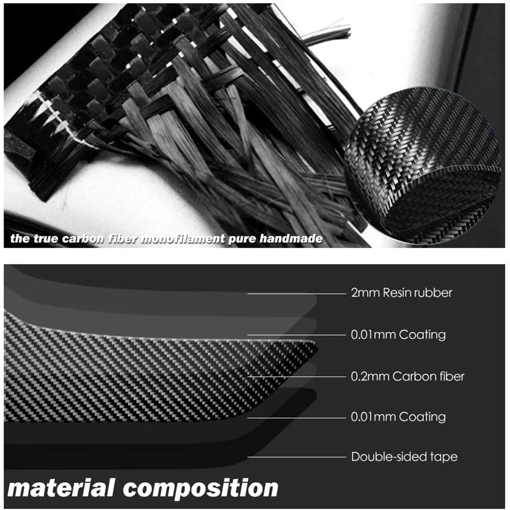 

For Camaro 2016 -2020 Carbon Fiber Car Interior Door Handle Frame Cover Trim Door Bowl Sticker Door Lock Trim