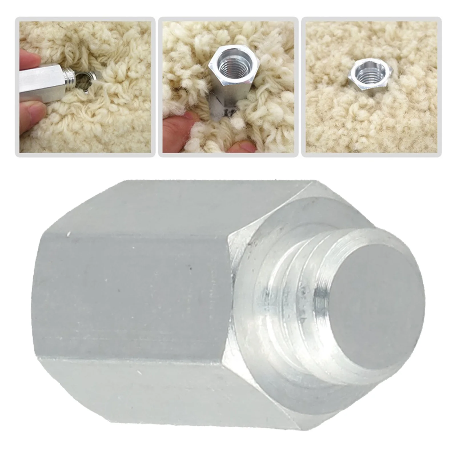 Efficiently Change Connecting Adapter with Extender Bolt Adapter for Angle Grinder Polisher Double Sided Wool Pad