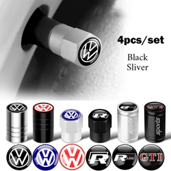 Car Styling Tire Valve Cover Auto Wheel Tyre Valve Caps for Volkswagen Vw Tiguan Jetta Mk6 Scirocco Polo Touran Golf Git Passat