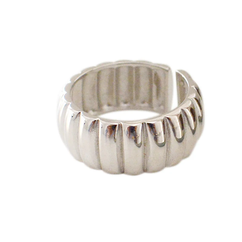Foxanry Minimalist Silver Color LOVE Heart Rings for Women New Fashion Creative Design Hollow Geometric Handmade Party Jewelry