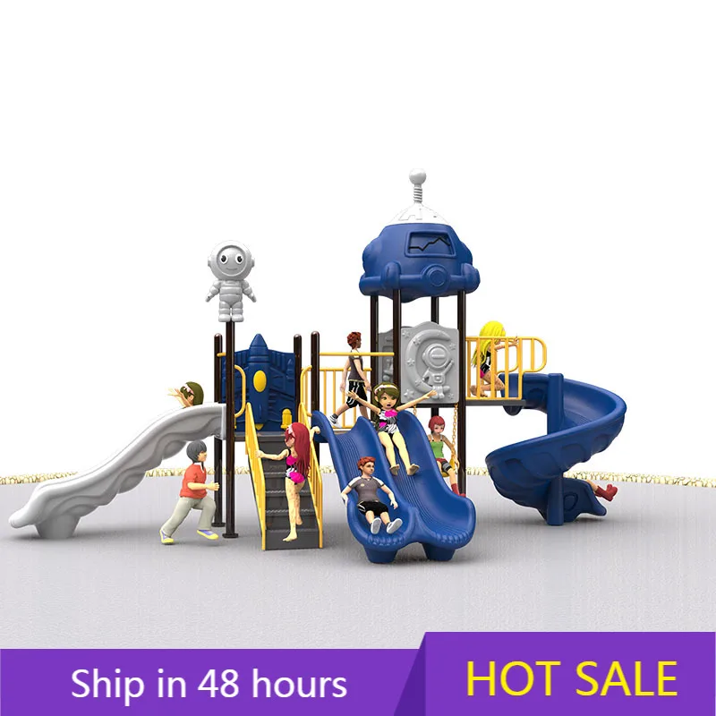 

POWER LEAPSmall Size Indoor and Outdoor Playground Equipment Set PE and Steel Swing Playhouse for Sports Park