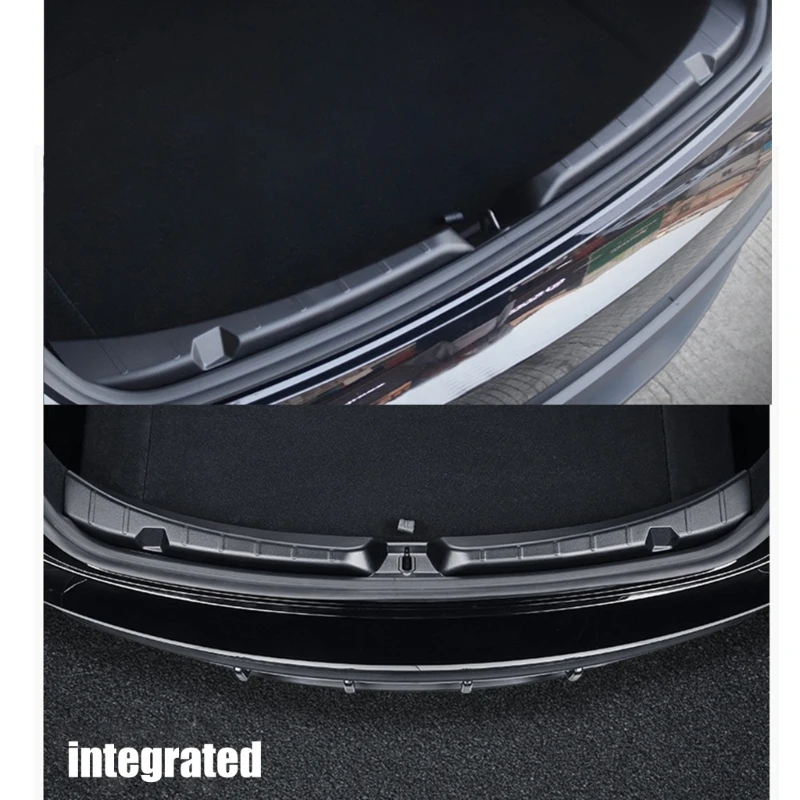 ABS Car Door Guards Trunk Threshold Strips Back Sill Protectors Lid Waterproof Scratch Resistant Easy Maintenance AOS