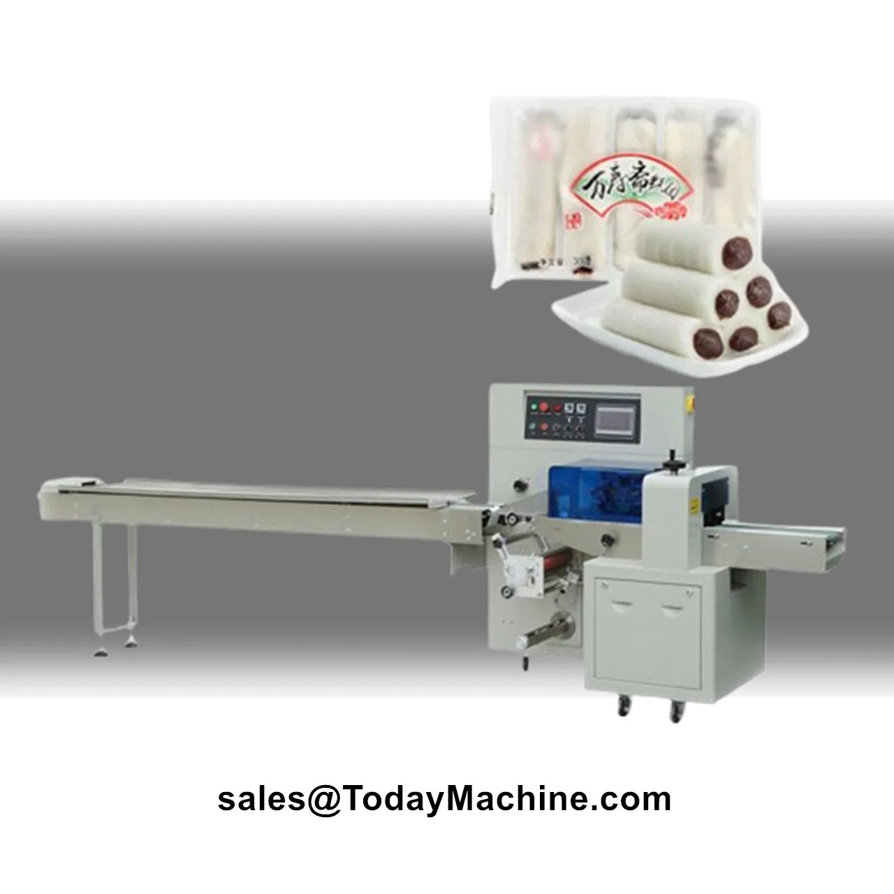 Automatic Horizontal Wrapping Machine for Fresh Chicken Frozen Meat Fish