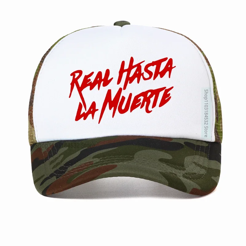 Anuel AA Real Hasta La Muerte طباعة قبعة بيسبول للرجال مغني الراب أبي قبعة كول الصيف قبعة شبكية قابل للتعديل الهيب هوب قبعات Gorras
