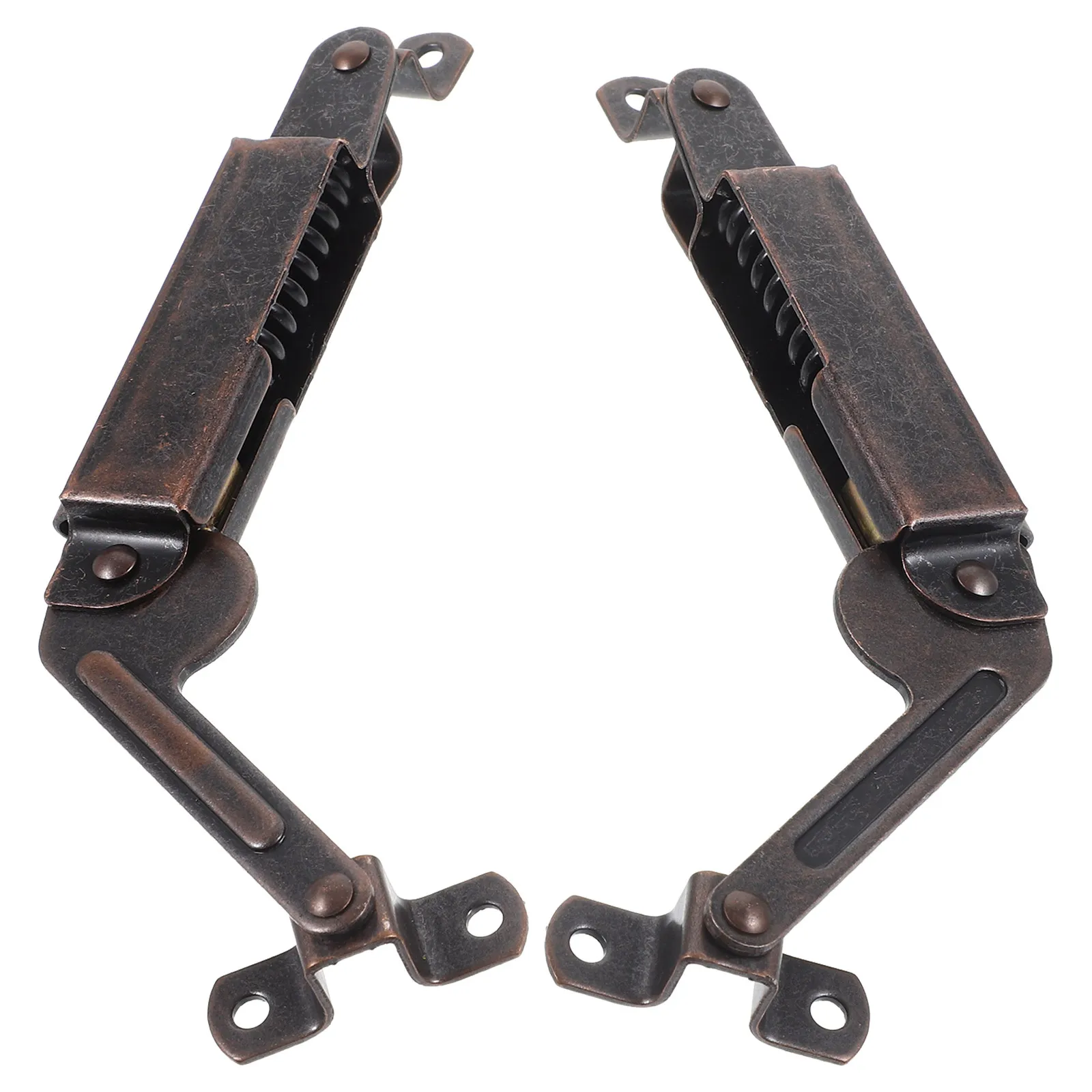 2Pcs Lid Hinges for Chest Iron Durability Easy Clean Lid Stay Support Hinge for Small Box Cabinet Wood Storage Container