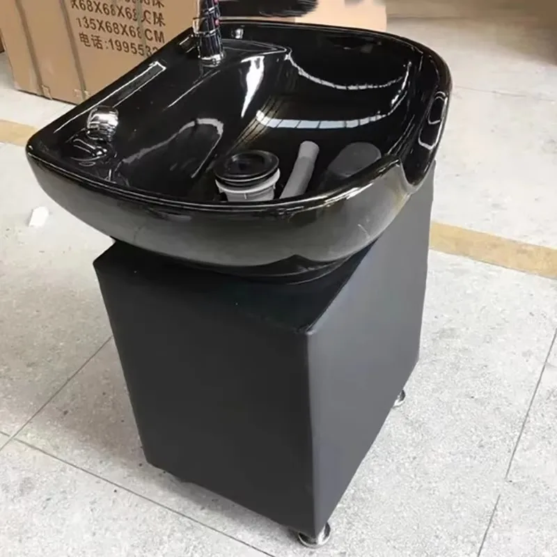 Comfortable Portable Hair Head Spa Trendy Modern Personalized Unique Shampoo Bed Fashion Ergonomic Cadeira Barbearia Furniture - Image 4