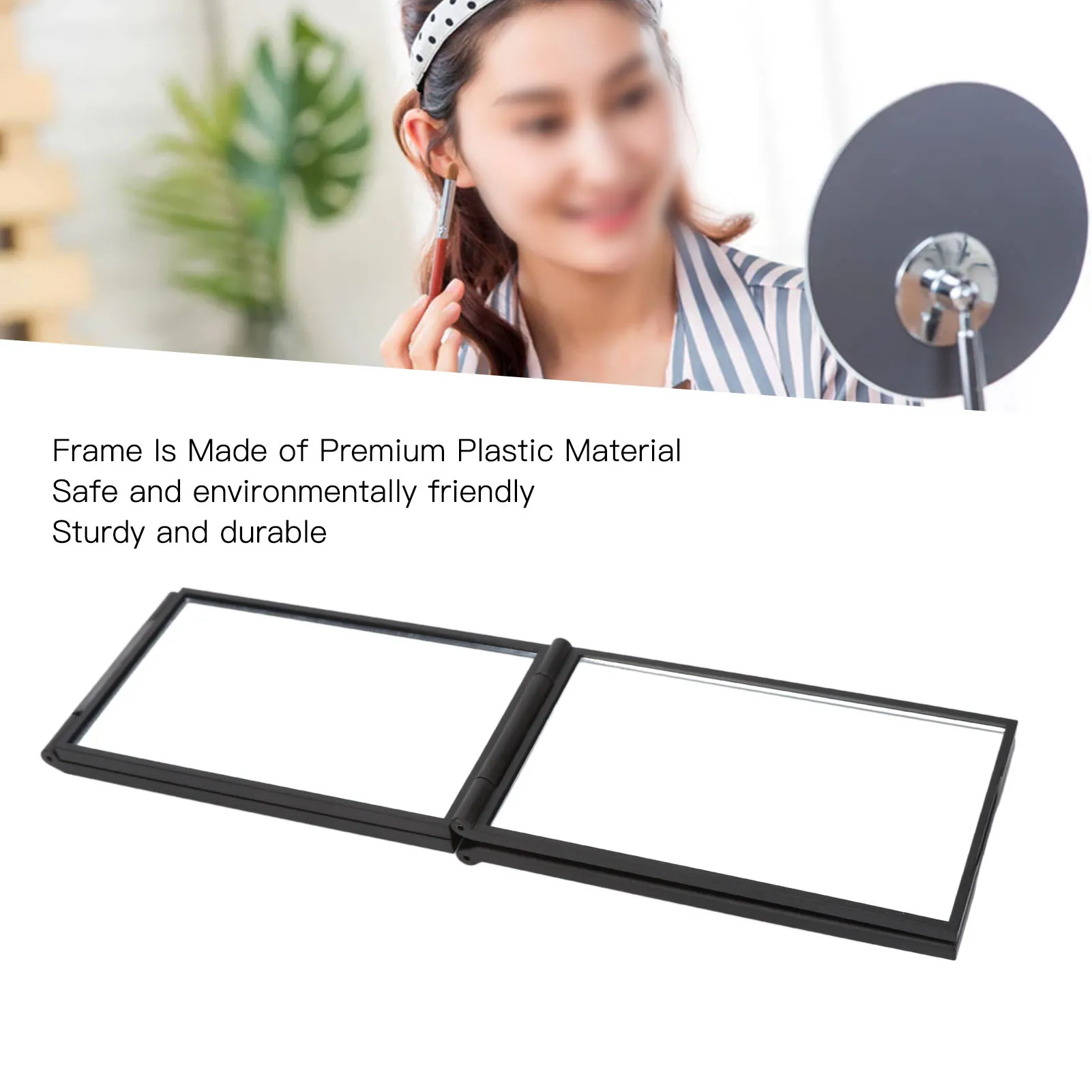 4 Way Mirror 360 Degree Handheld Desktop Portable Foldable Makeup Mirror for Self Hair Cutting 4 Way Makeup Mirror 4 Way Mirror