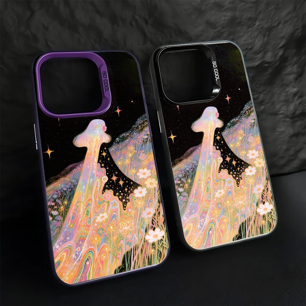 Phone Cases Kawaii - Rainbow Girl Dress Art Kawaii Protective
