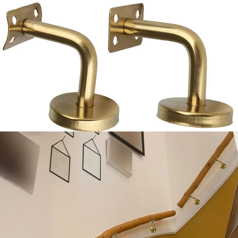 1Pcs Stair Handrail Brackets Stainless Steel Wall Mounted Hand Rail Bracket Balustrade Support Brackets Connecting Hardware