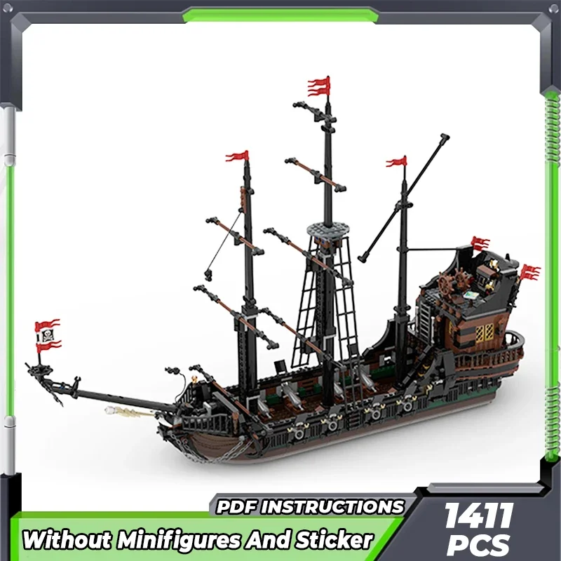 MOC-Briques de Construction Modèle Militaire, Bateau Sirène Horride, décennie s Modulaires de Technologie, Jouets à Assembler Soi-Même, Cadeaux pour Enfants