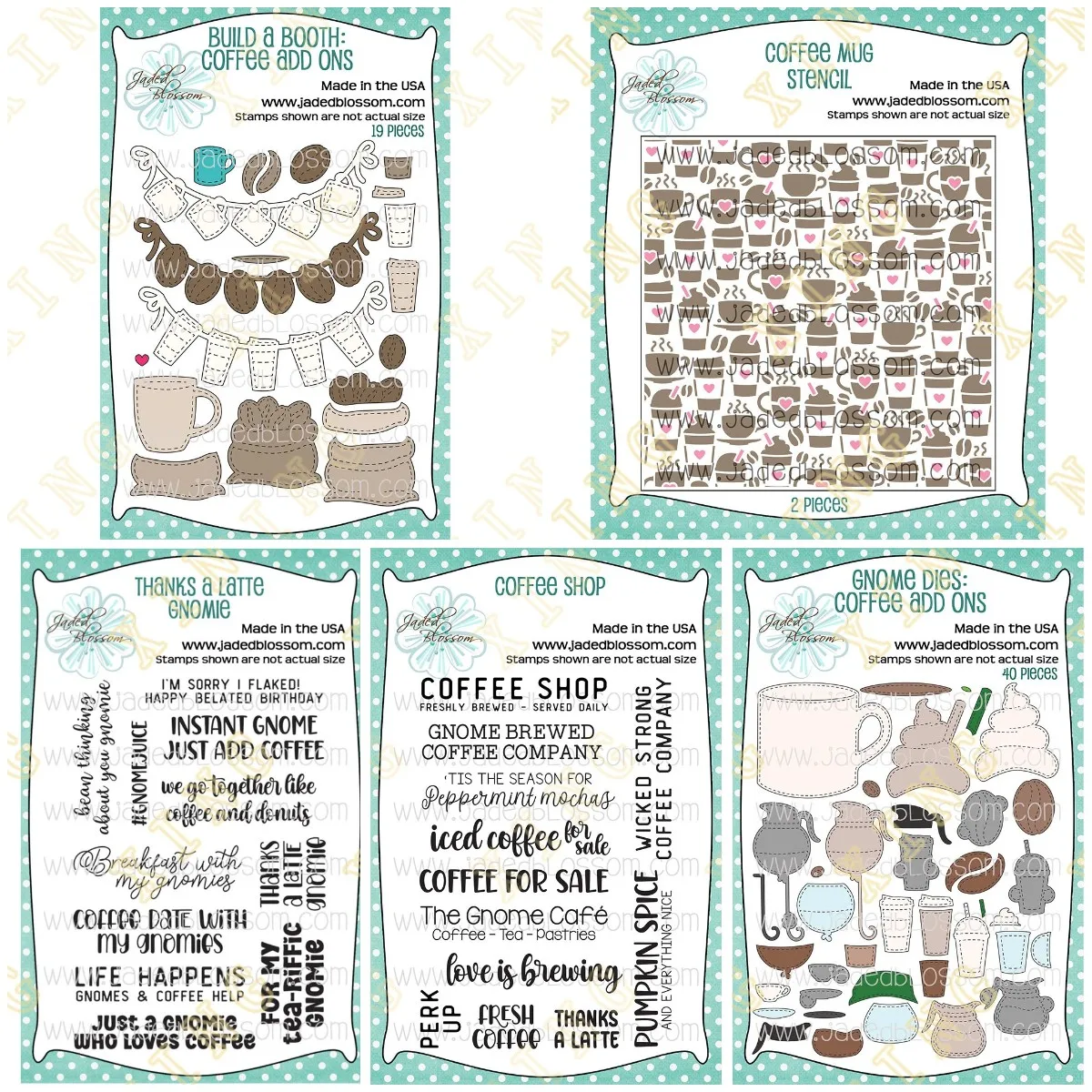 

New Gnomie Coffee Add Ons Coffee Shop Metal Cutting Dies Stamps Stencil Scrapbook Diary Decoration Embossing Template DIY Card