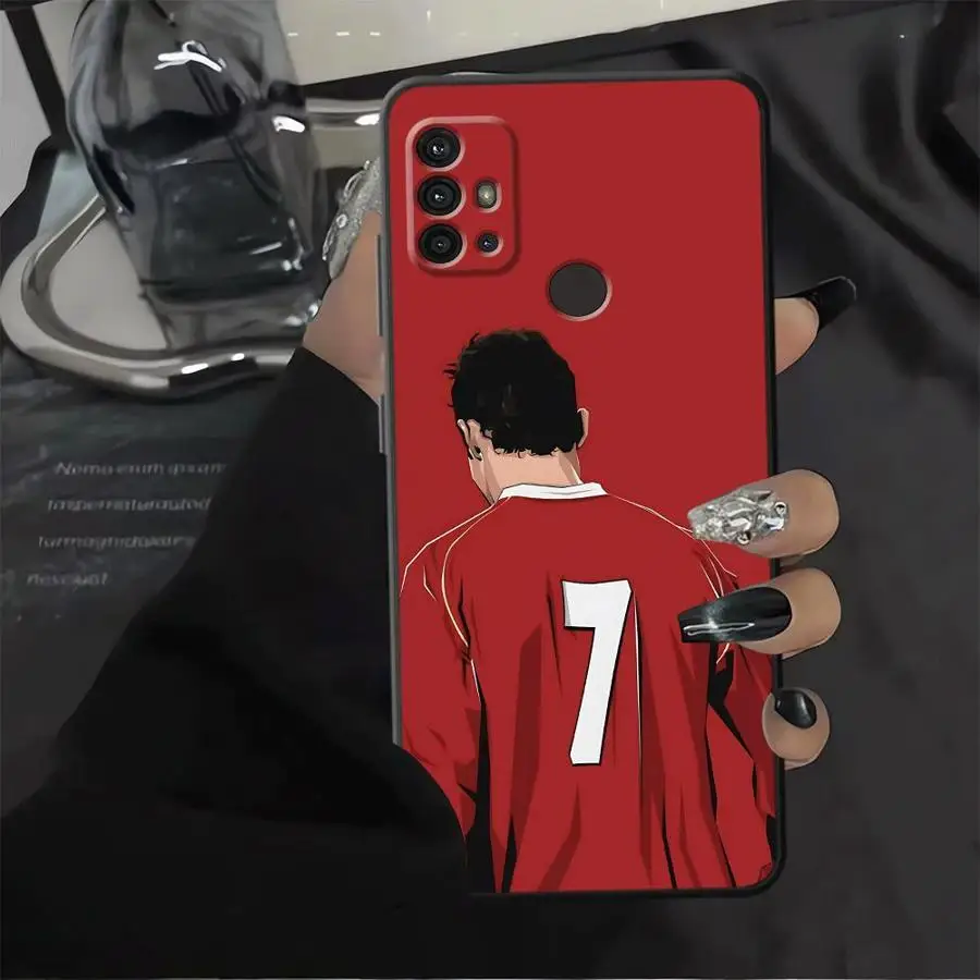 حافظة لهاتف هواوي P30 P20 Pro P20 Lite 2018 P20 P40 Lite P Smart 2019 غلاف ناعم أسود نجم كرة القدم الرائع