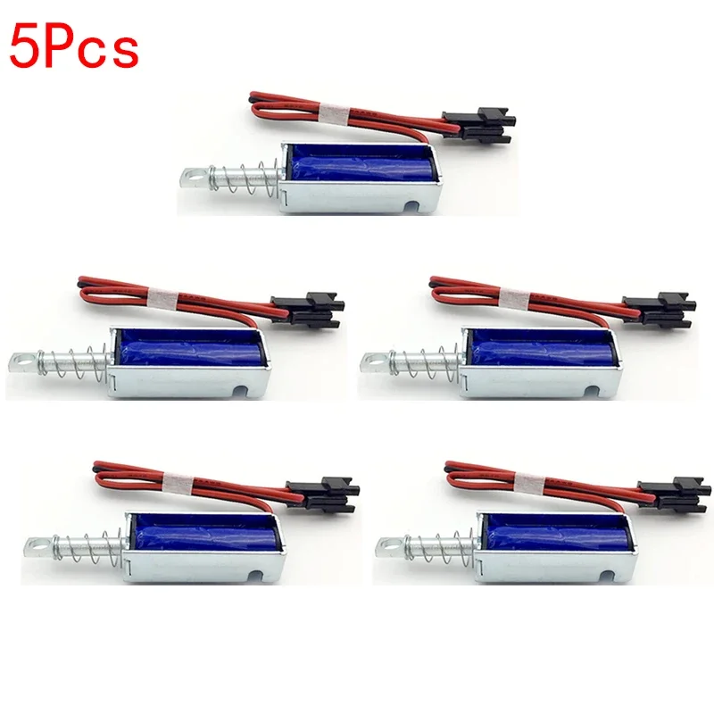

1/5pcs DC Small electric control lock locker door lock 12V mini electronic unmanned vending machine locker electric lock
