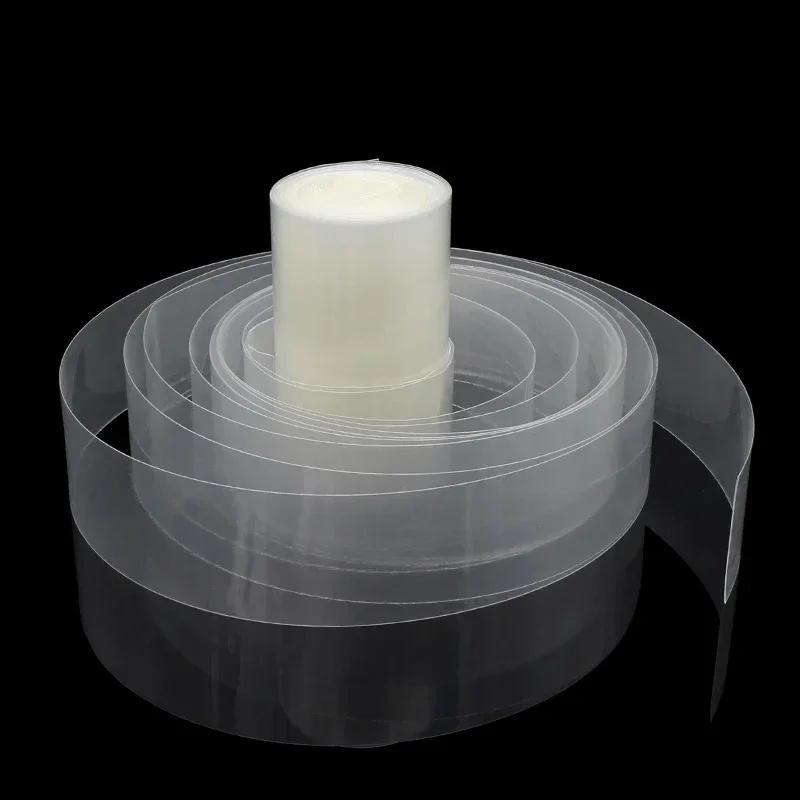 160mm~500mm Transparent PVC Heat Shrink Tube 18650 Battery Pack 1M~10M Insulated Protection Film Wrap lithium Case Cable Sleeve