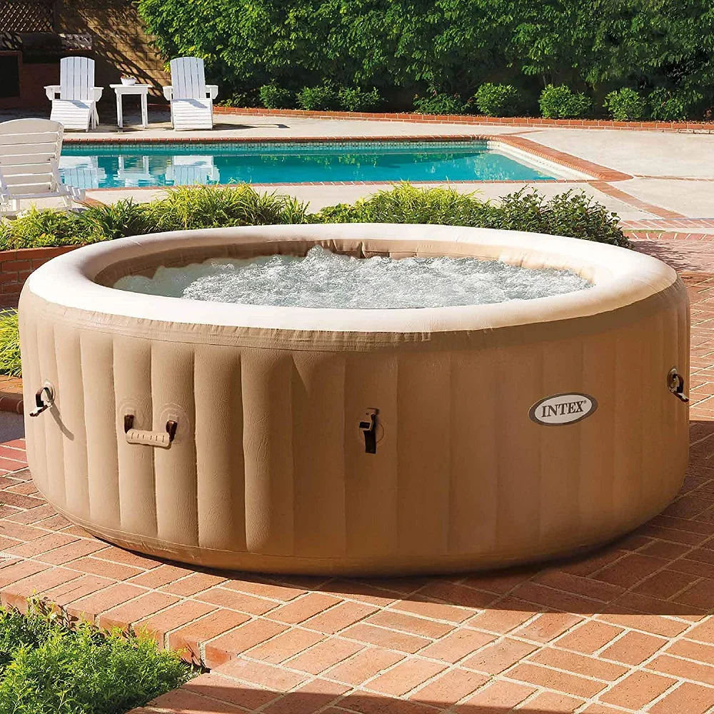 INTEX 28426 Inflatable Hot Tub Outdoor Bubble Massage Spa