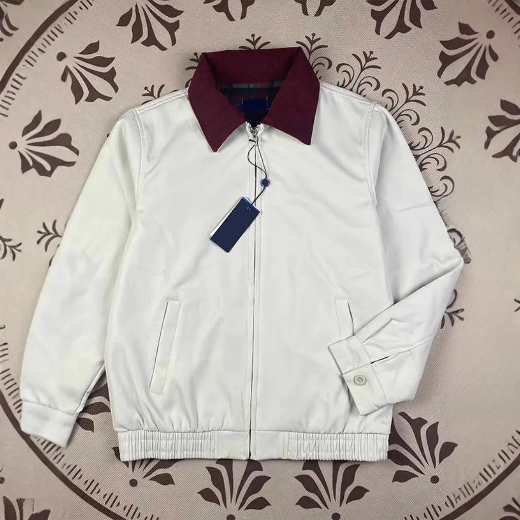 

Женская американская куртка в стиле ретро с QR-кодом Rl Raff Pony, логотип, вышивка, короткий лацкан, пара, клетчатый дизайн для мужчин