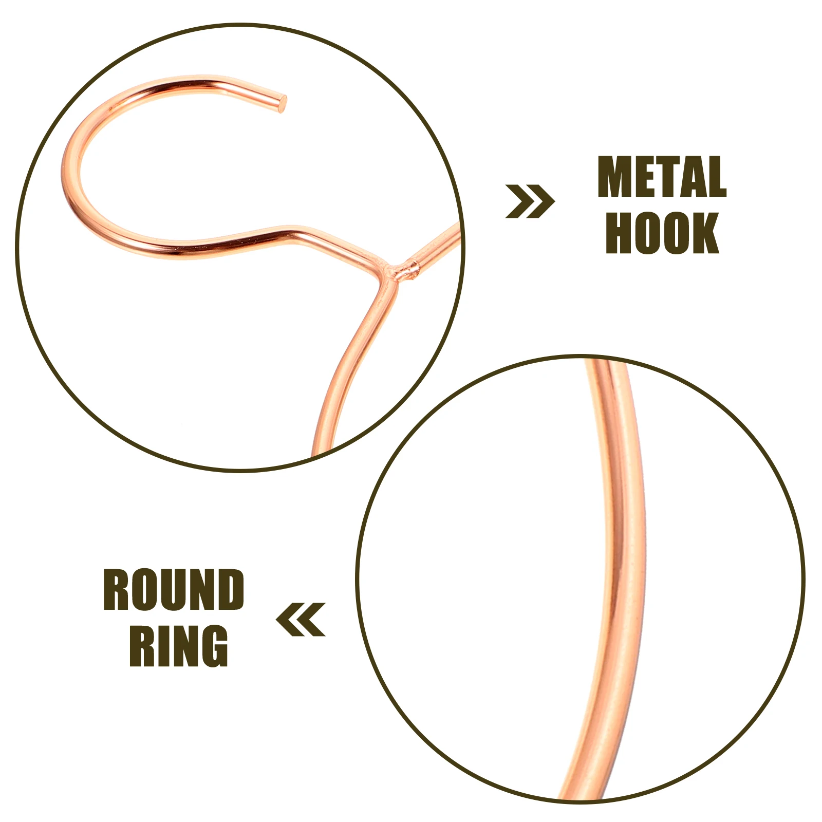 

4Pcs Nordic Style Round Ring Hanger Clothes Organizer for Scarves Ties Belts Closet Scarf Hanging Organizer