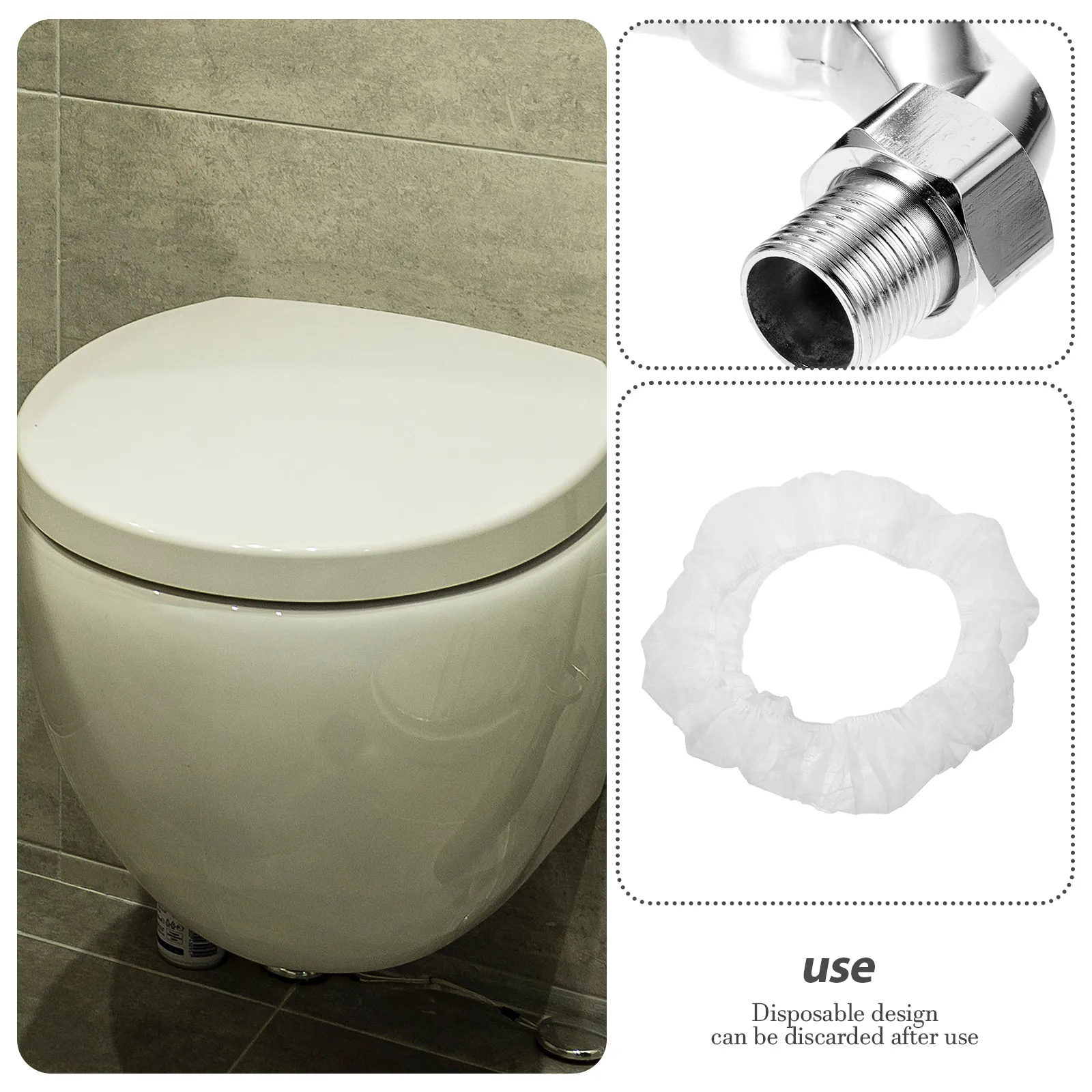 

50Pcs Toilet Seat Covers Disposable Portable Non-Woven Fabric Travel Essentials Public Bathroom Toilet Seat Pads